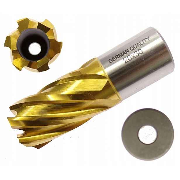 Vrták Trubkový 20mm Trepanační Korunkový Frézovací 20x30mm Hss