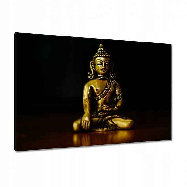 Obrazy 90x60 Zlatý Buddha Zlato