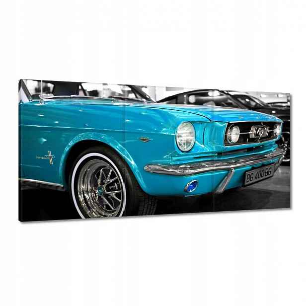 Obrazy 120x60 Tyrkysový Ford Mustang