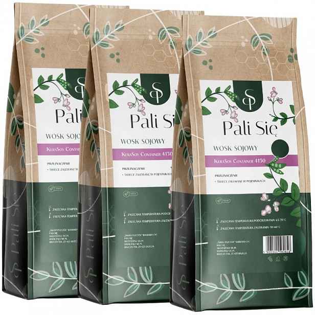 Vosk v pastilkách 3 balení x 1 kg pro zalévané svíčky Premium