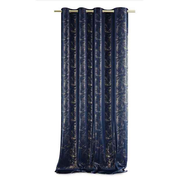 ArtFlhf Stínicí závěs VELVET LIGHTNING K | 140 x 270 cm Barva: Modrá - Navy