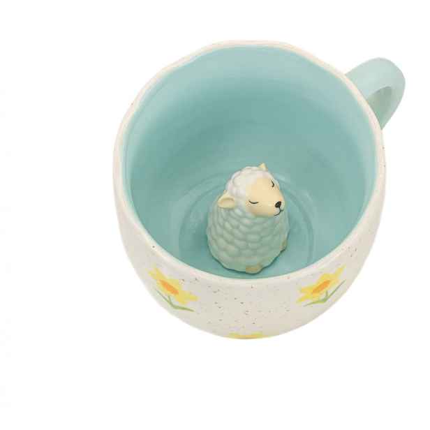 Modrý/krémový porcelánový hrnek 350 ml Surprise Sheep – Sass & Belle
