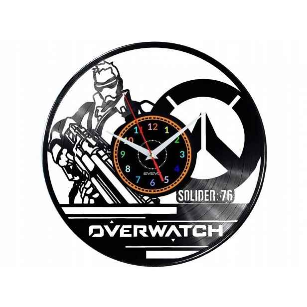 Overwatch Dárek Originální dekorace do domu Hodiny z vinylové desky