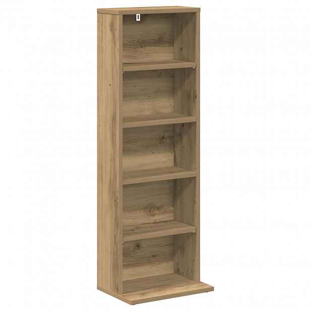 vidaXL CD skříň Dub artisan 33 x 23,5 x 97,5 cm Kompozitní dřevo