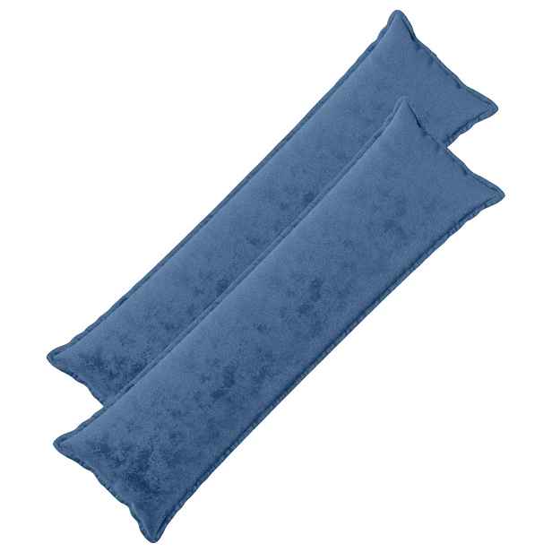 vidaXL Odhazovací polštář 2 ks HOUTEN Světle modrá 40 x 145 cm Flanel