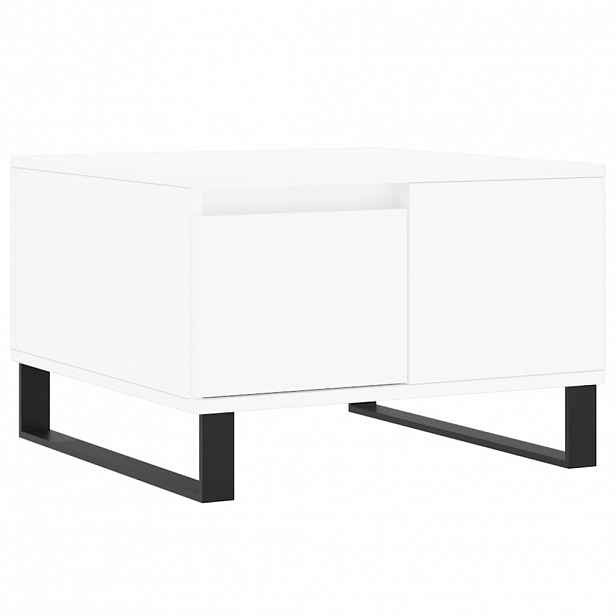 vidaXL Konferenční stolek bílý 55 x 55 x 36,5 cm kompozitní dřevo