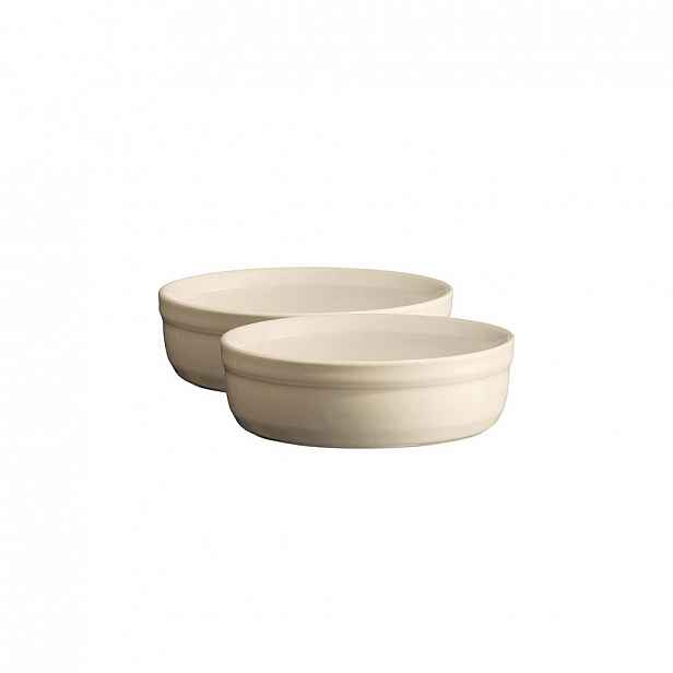 Emile Henry miska créme brulée, slonová kost, set 2 ks, Ø 12 cm