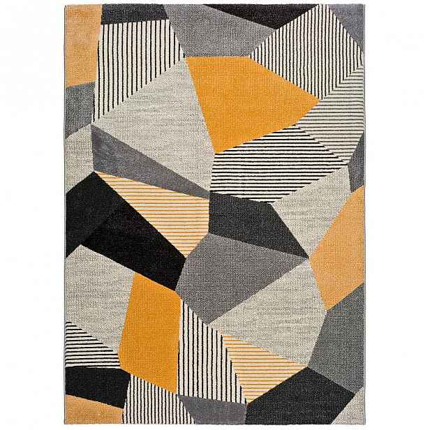 Oranžovo-šedý koberec Universal Gladys Sarro, 60 x 120 cm