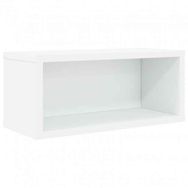 vidaXL Úložný stojan na CD Bílá 40 x 17 x 17 cm Kompozitní dřevo