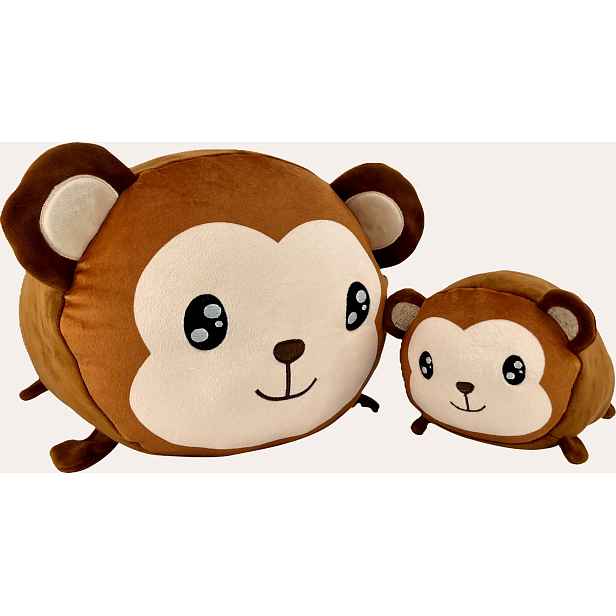 Magic Baby Maminka s mláďátkem Opice - set plyšových hraček 20 a 40 cm