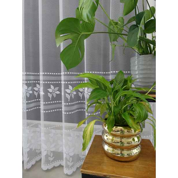 Mg Záclona žakárová páska 623/885 Bílá 250x250 cm hotová s páskou M