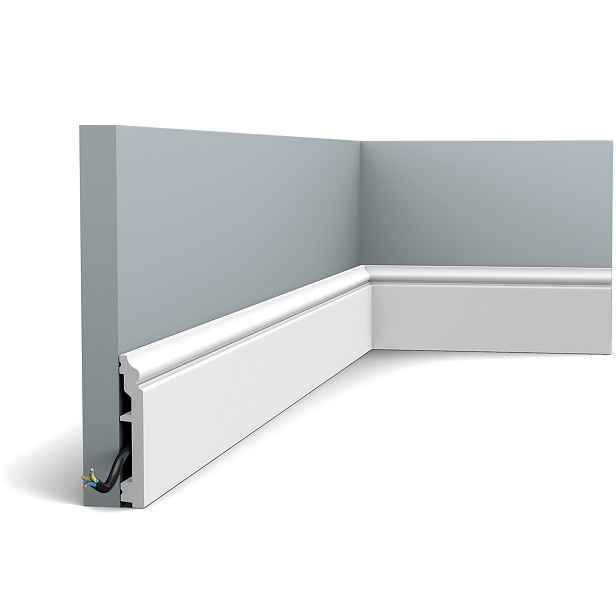 ORAC podlahová lišta SX173 2 m, 2000x100x16 mm, bílá, ORAC Decor