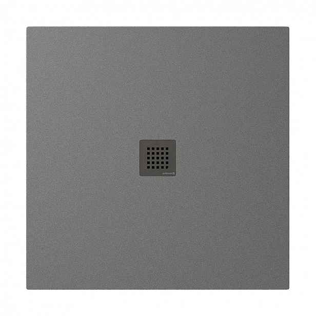 Polysan Tre - Sprchová vanička Neca 90x90 cm, matná šedá 84300.31
