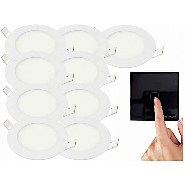 Sada Halogenové stropní lampy 3W 9x Vypínač
