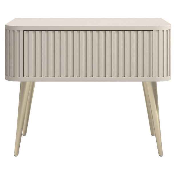 Selsey NOČNÍ STOLEK Ovarlo greige 63 cm