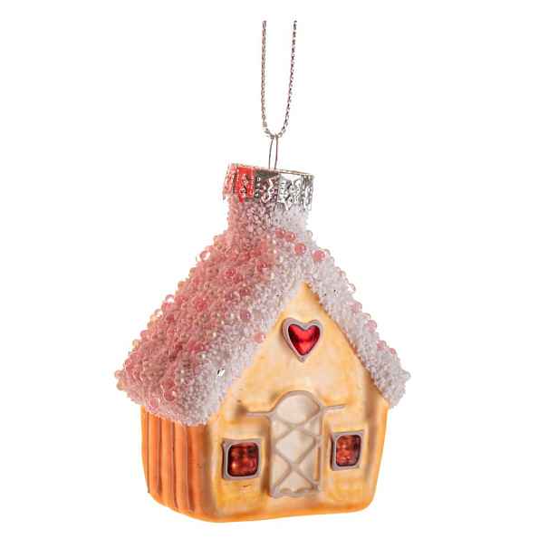 Skleněná vánoční ozdoba 7 cm House – Dakls