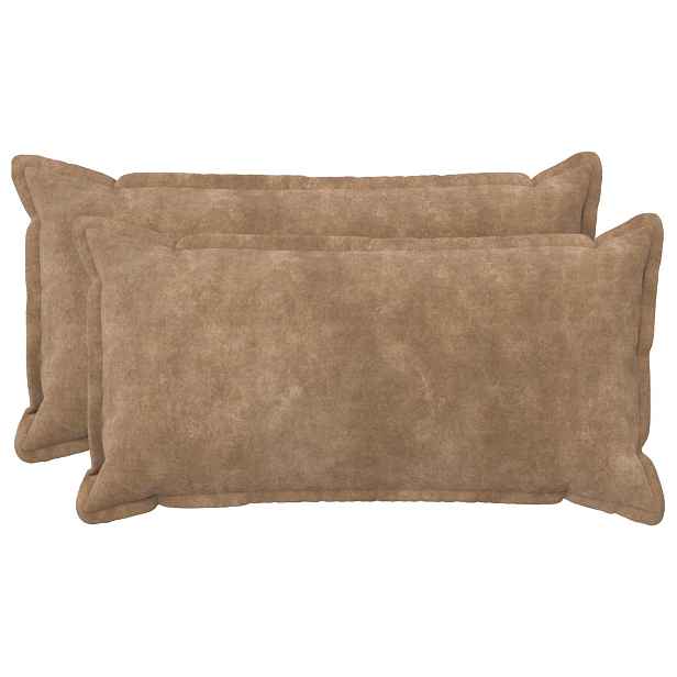 vidaXL Polštář 2 ks HOUTEN Taupe 40 x 70 cm Mikrovláknová fleece