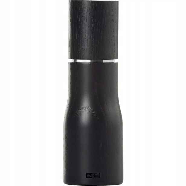 AdHoc Mlýnek na pepř/sůl, výška: 160 mm, průměr: 55 mm, černý