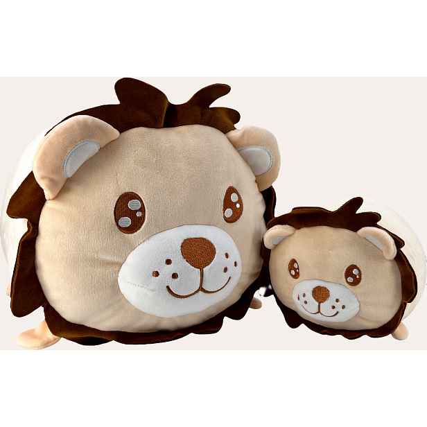 Magic Baby Maminka s mláďátkem Lev - set plyšových hraček 20 a 40 cm