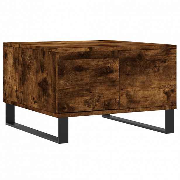 vidaXL Konferenční stolek kouřový dub 55x55x36,5 cm kompozitní dřevo