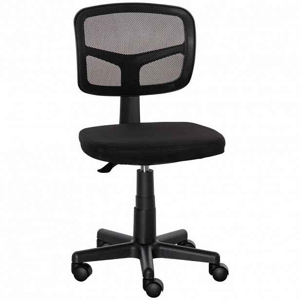 SHOPENTRA OTOČNÉ židle, ergonomické, prostorově úsporné, výškově nastavitelné, černé