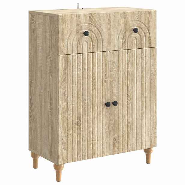 vidaXL Servírovací skříň Dub sonoma 66 x 34,5 x 90 cm Kompozitní dřevo