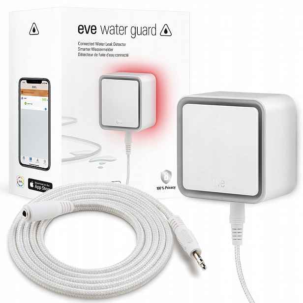 Eve Elgato Water Guard inteligentní senzor zaplavení iOS Thread HomeKit