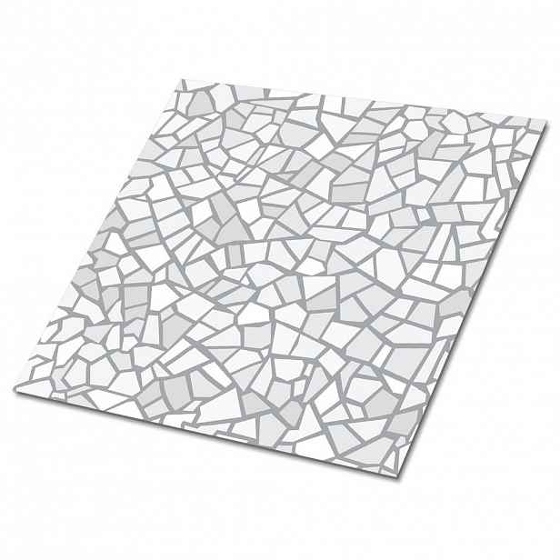 TULUP SAMOLEPICÍ OBKLADY NA STĚNU 9 ks 30x30 cm Šedá mozaika