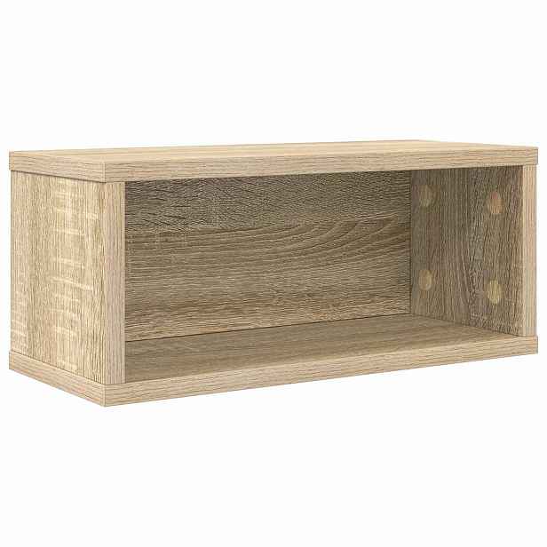 vidaXL Úložný stojan na CD Dub sonoma 40 x 17 x 17 cm Kompozitní dřevo