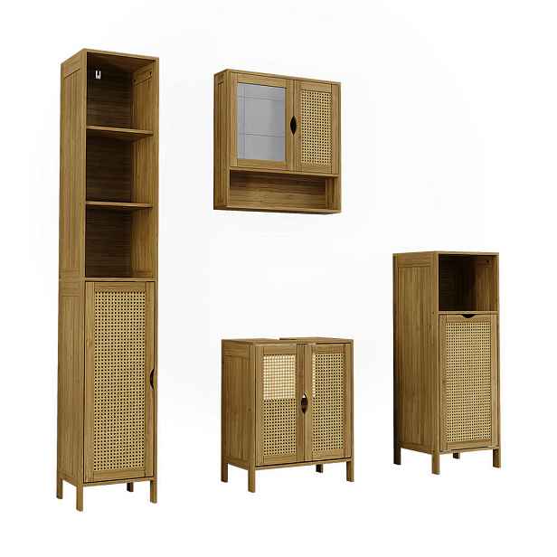 Vicco BADMÖBEL-SET Liora, Bambus, 4dílná