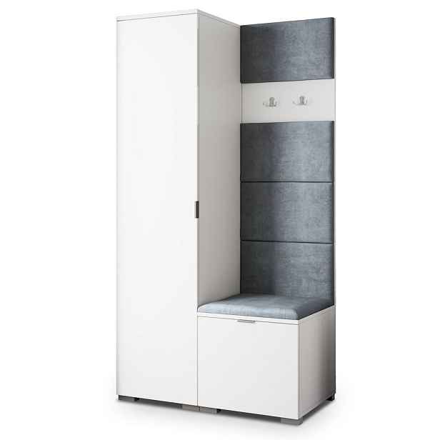 MASSENO MODERNÍ PŘEDSÍŇOVÁ SESTAVA LORI, 95/181/51 cm, bílá