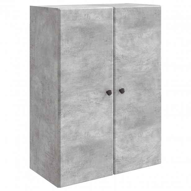 vidaXL Nástěnná skříň 66 x 34,5 x 90 cm Kompozitní dřevo Betonově šedá