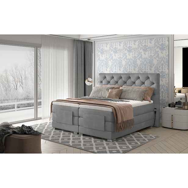 Boxspring Clover Rozměr: 140 x 200 cm, látka: Paros 5