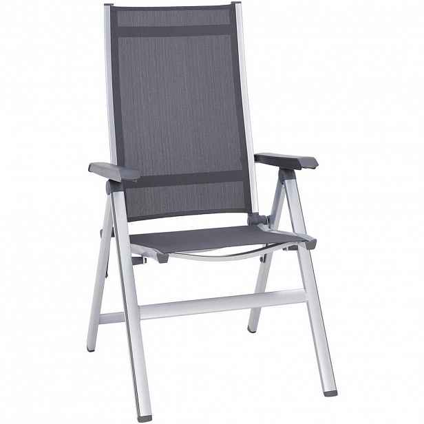 MWH ZAHRADNÍ SKLÁDACÍ KŘESLO, kov, textil - Zahradní židle skládací - 001439000102