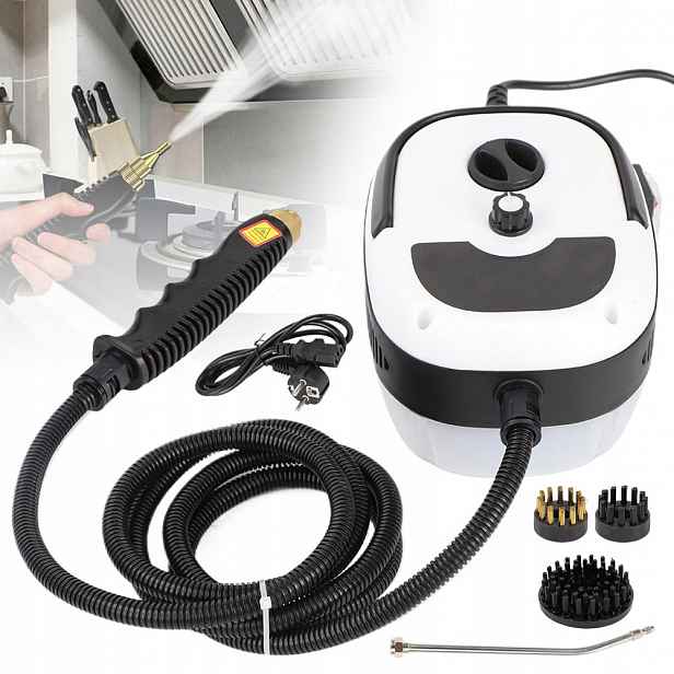 Parní Čistič 2500W 105°C 3BAR 6 Rychlostí 3 Kartáče 1000ML Pl