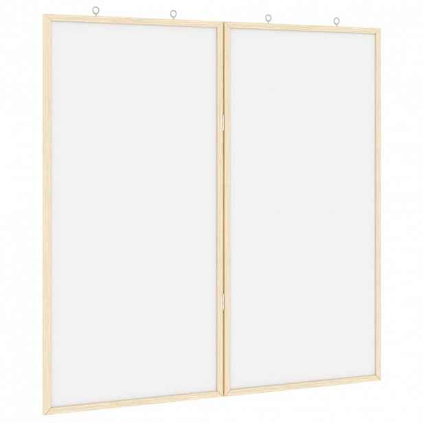 vidaXL Informační nástenka 80 x 80 x 1.4 cm Masivní borovicové dřevo