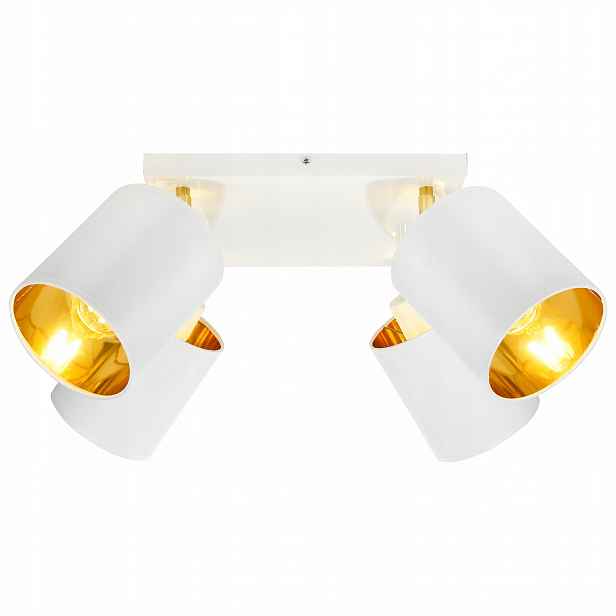 Závěsná Stropní Lampa Lustr Stropní Svítidlo Bílá Zlatá