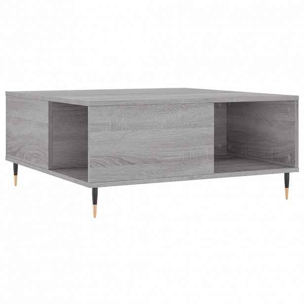 vidaXL Konferenční stolek šedý sonoma 80x80x36,5 cm kompozitní dřevo