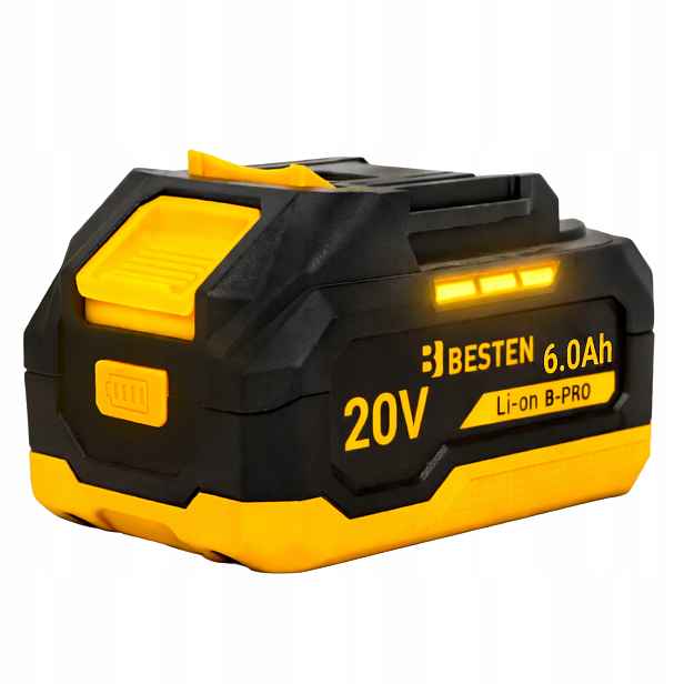 Akumulátor Baterie Besten B-pro Lithium-iontový systém 20 V 6.0 Ah Li-Ion