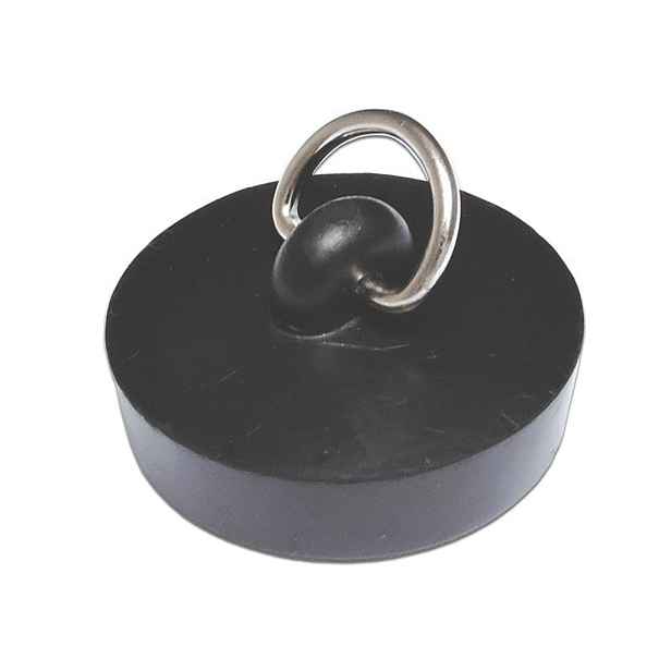 Gumová vanová zátka 46mm černá