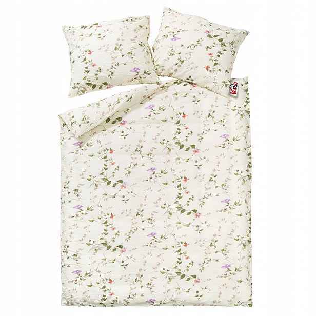 Krepové povlečení 200x220 182/1 knoflíky 100% bavlna hrubá