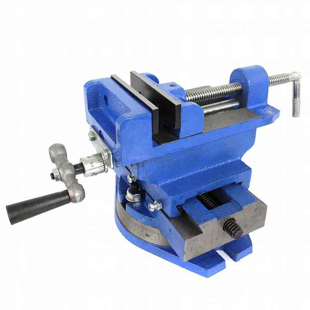 Křížový Otočný Strojní Svěrák 100 mm
