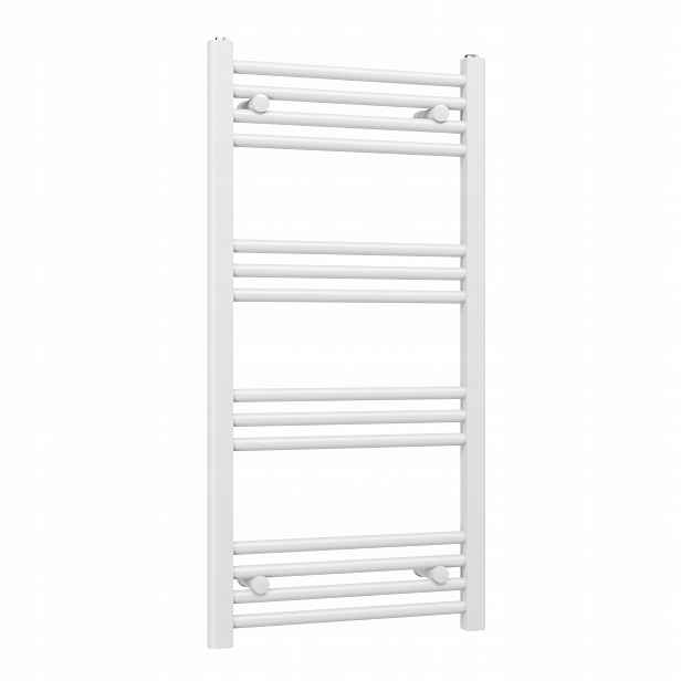 Ohřívač Basic 50x100 cm Bílý koupelnový žebříkový radiátor Gamma