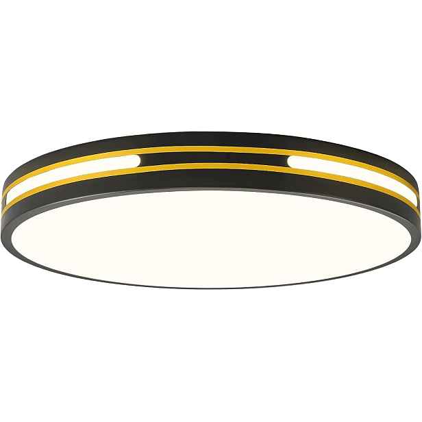 Stropní Svítidlo 36W 4000K 2100 lm Ø40 cm černo-zlatá stropní svítidlo Woknos