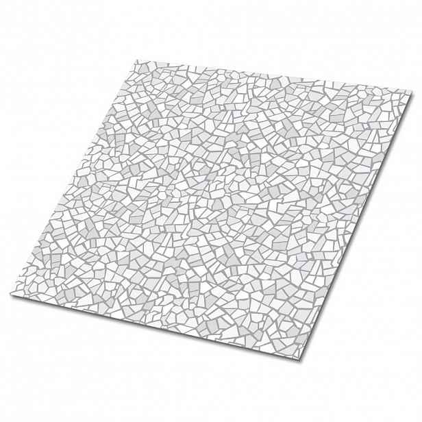 TULUP SAMOLEPICÍ OBKLADY NA STĚNU 9 ks 30x30 cm Šedá mozaika