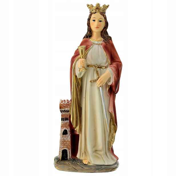Figurka sv. Barbory z Nikodémie Patronka Horníků Náročné Práce 29 Cm