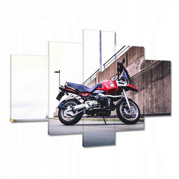 Obrazy 150x105 Červený motocykl Bmw