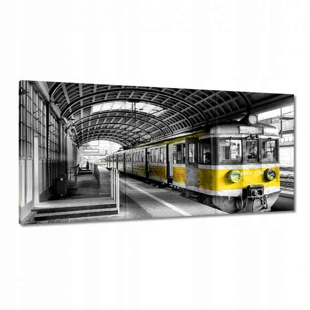 Obrazy 180x90 Žlutý vlak