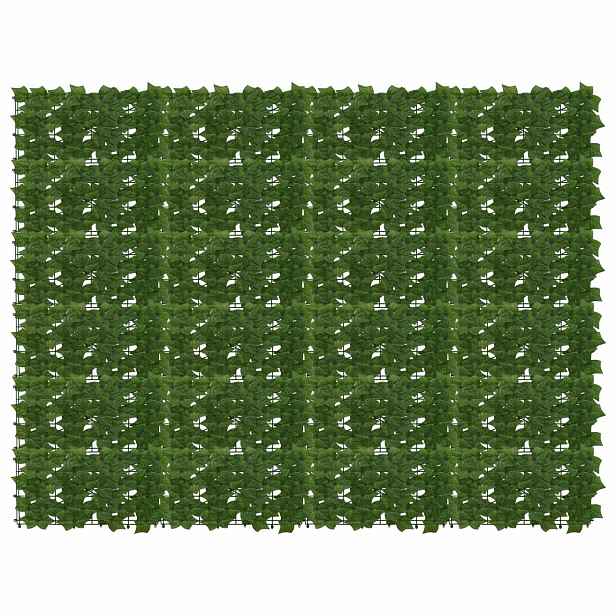 vidaXL Clona na balkon s listy Zelená 200 x 150 cm Polyethylen a látka