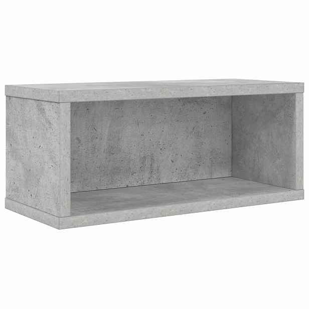 vidaXL Úložný stojan na CD Betonově šedá 40 x 17 x 17 cm